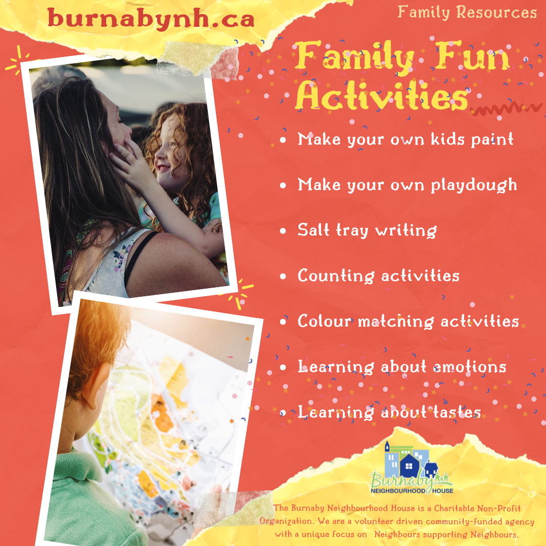 Family Fun Activities - Burnaby Neighbourhood House