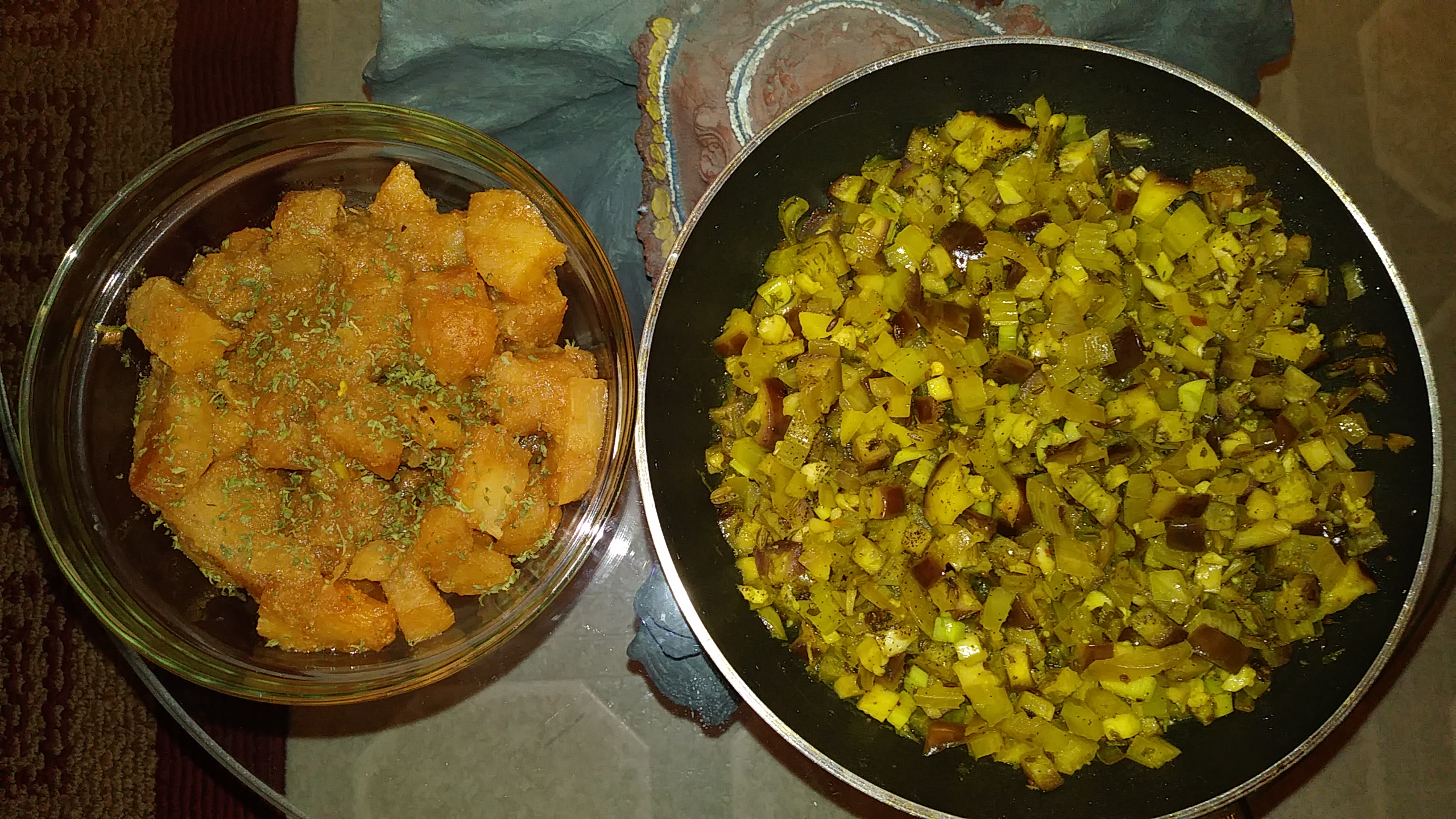 Cassava and Mixed Vegetables