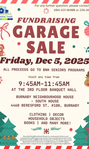 Christmas Fundraiser for Seniors Programs