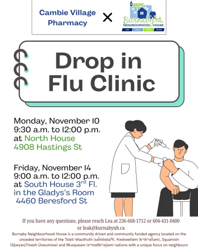 Drop in Flu Clinic Drop in Flu Clinic