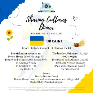 Sharing Cultures Dinner Ukraine Feb 2025 J